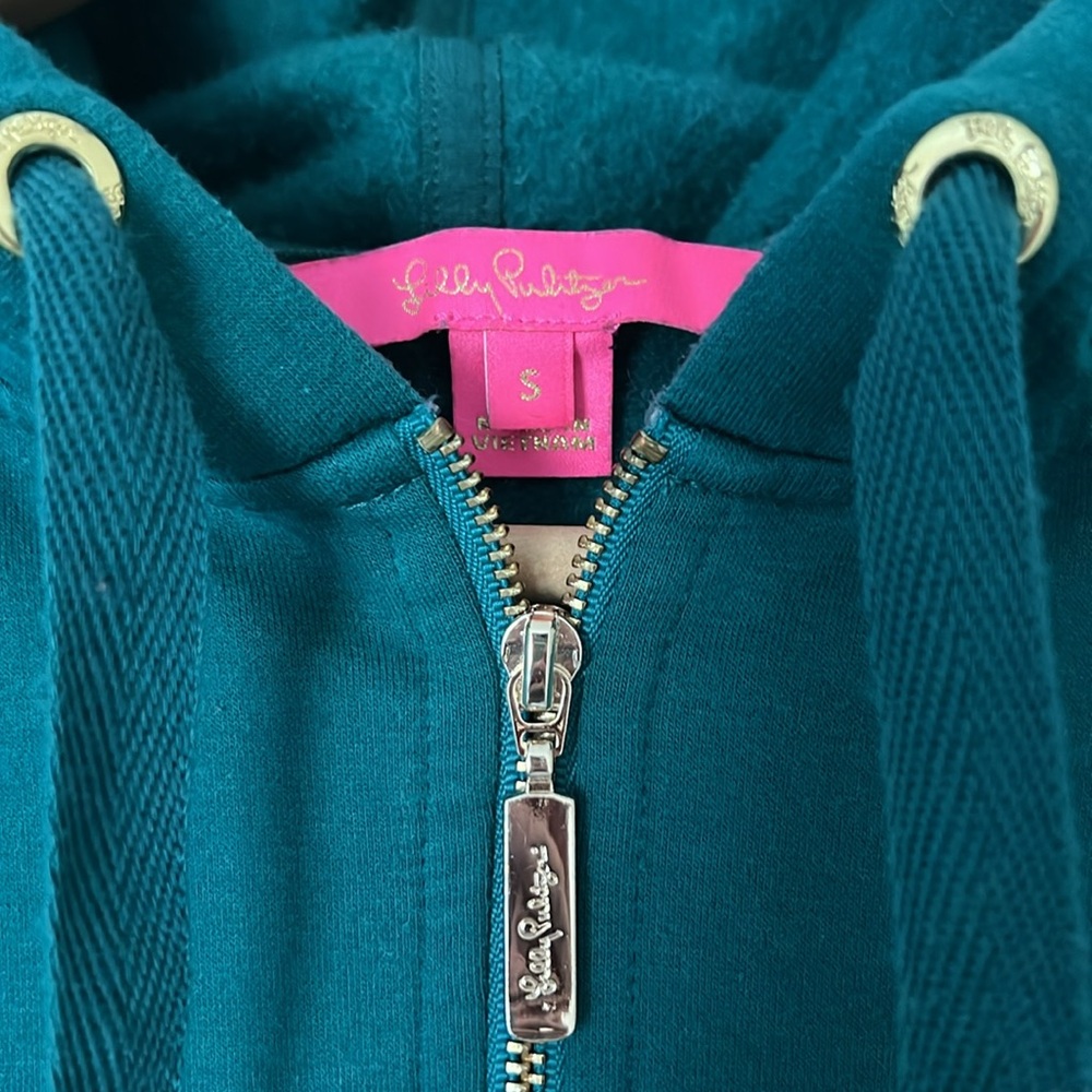 Lilly Pulitzer Suri Hoodie in Hosta Green - Picture 2 of 5